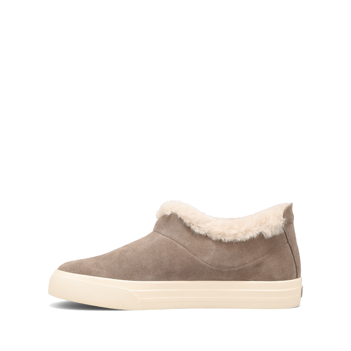 Instep Image of Mini Chic Dark Taupe Suede 7.5