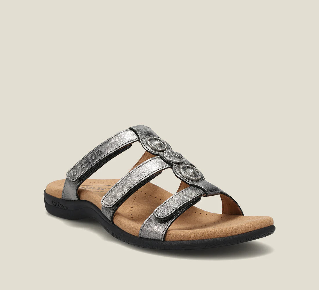 Pewter 2025 slide sandals